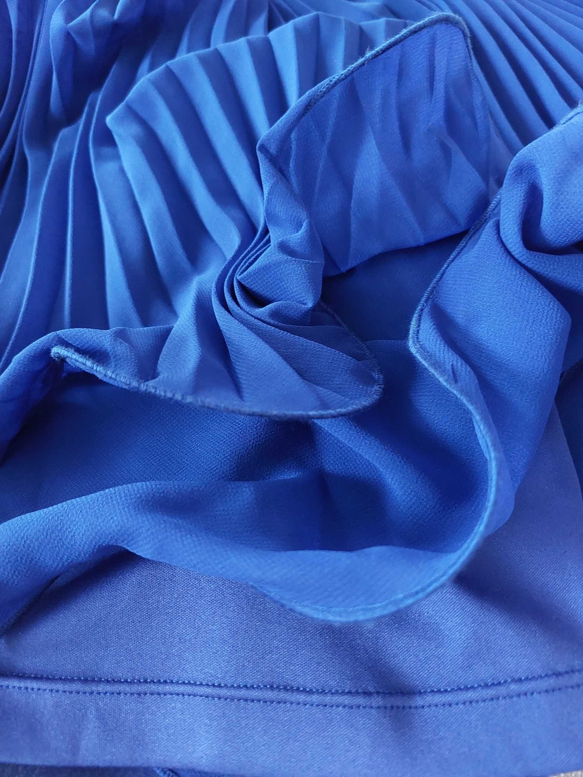 Kobaltowa elegancka sukienka Taranko 36