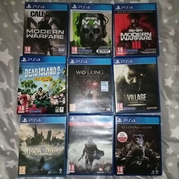 Gry na PS4 stan bardzo dobry sprzedam