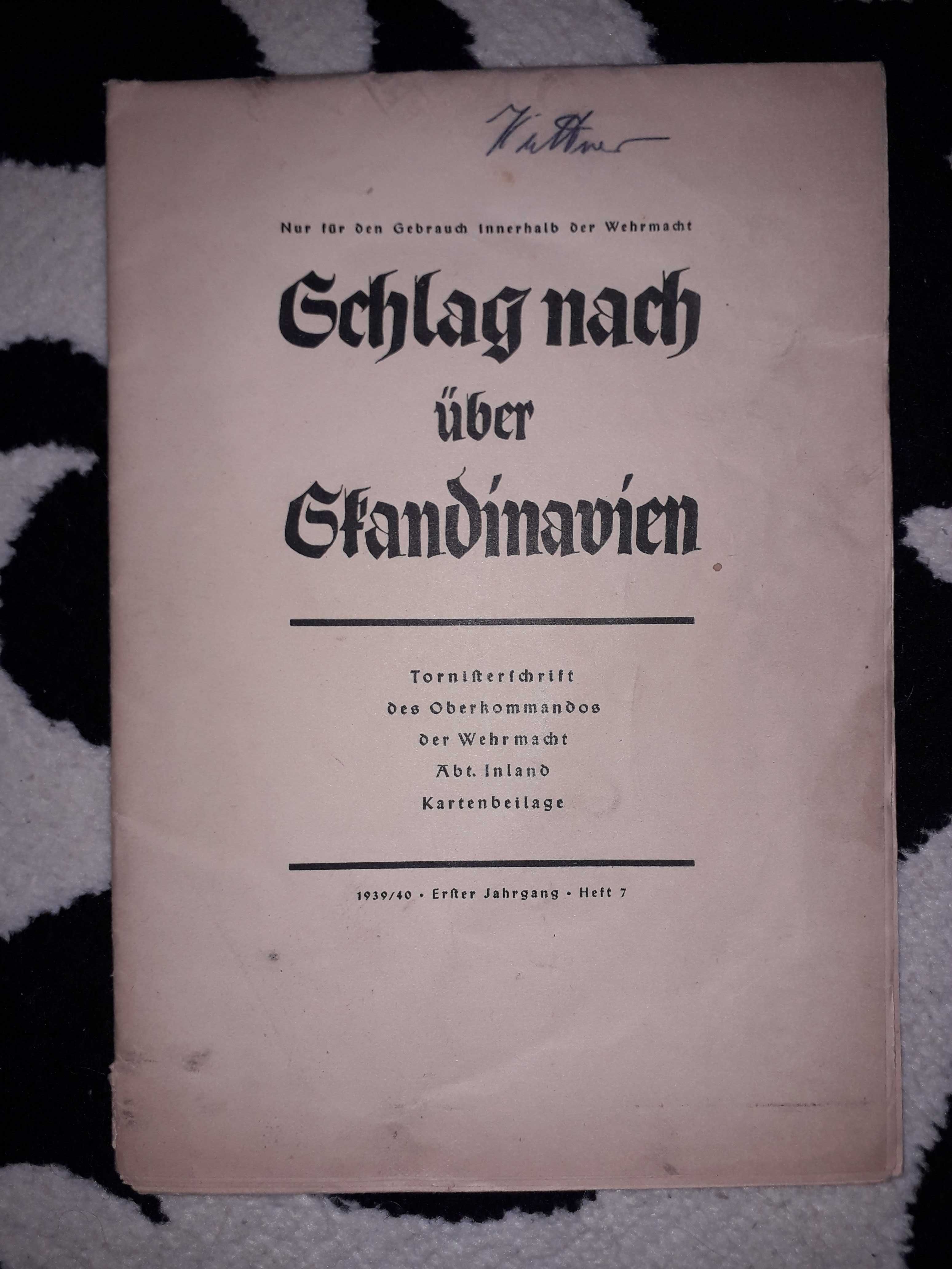 Atlas Niemiecki 1942 Skandynawia 1939 Mapa Polski