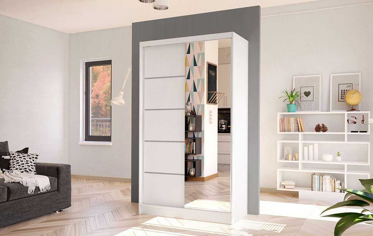 Szafa przesuwna AURELIA 3 szerokość 100cm Front Lustro