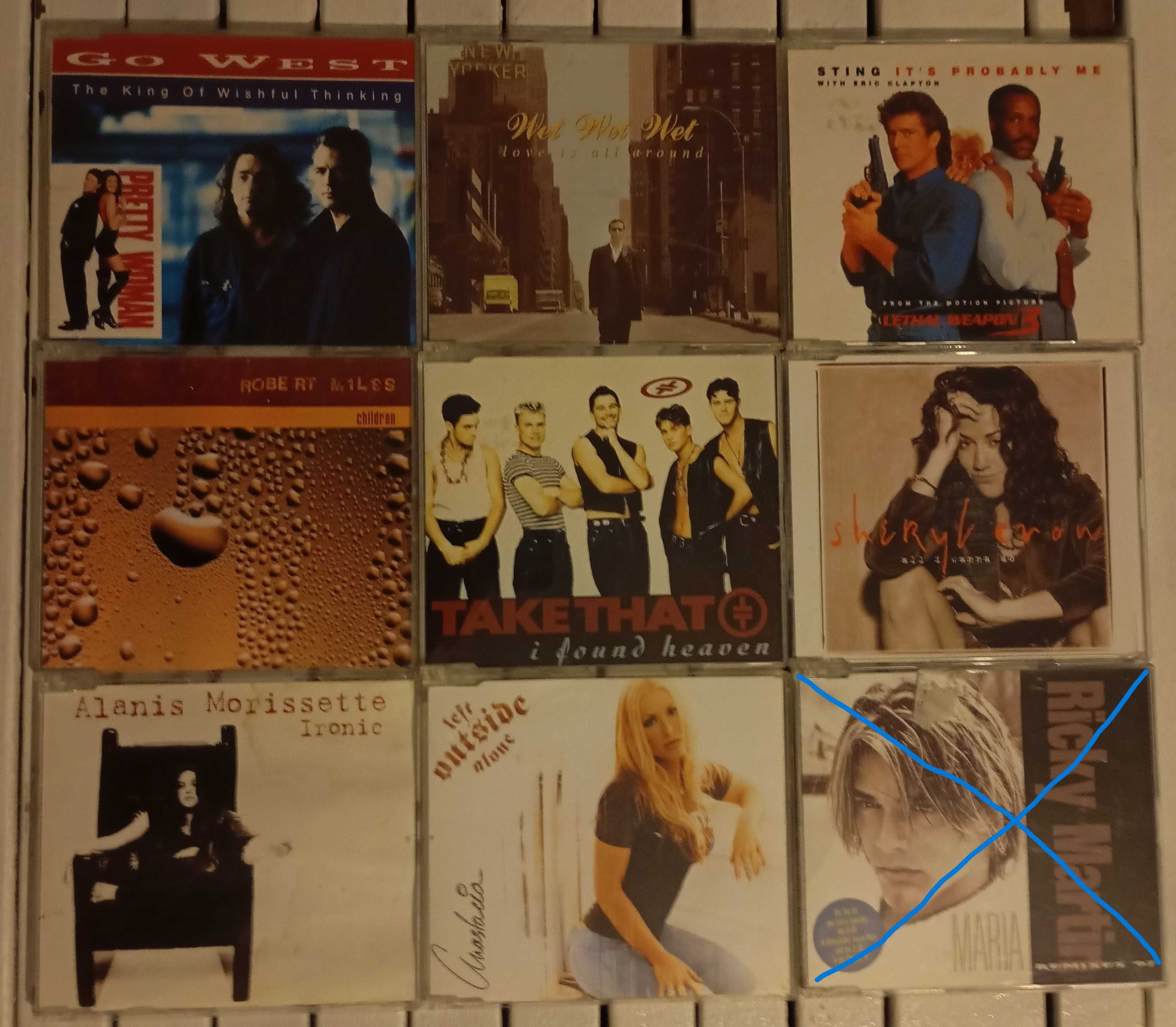 72 CD Singles de Euro House, Pop, Rock (CDs a partir de 1,5€)