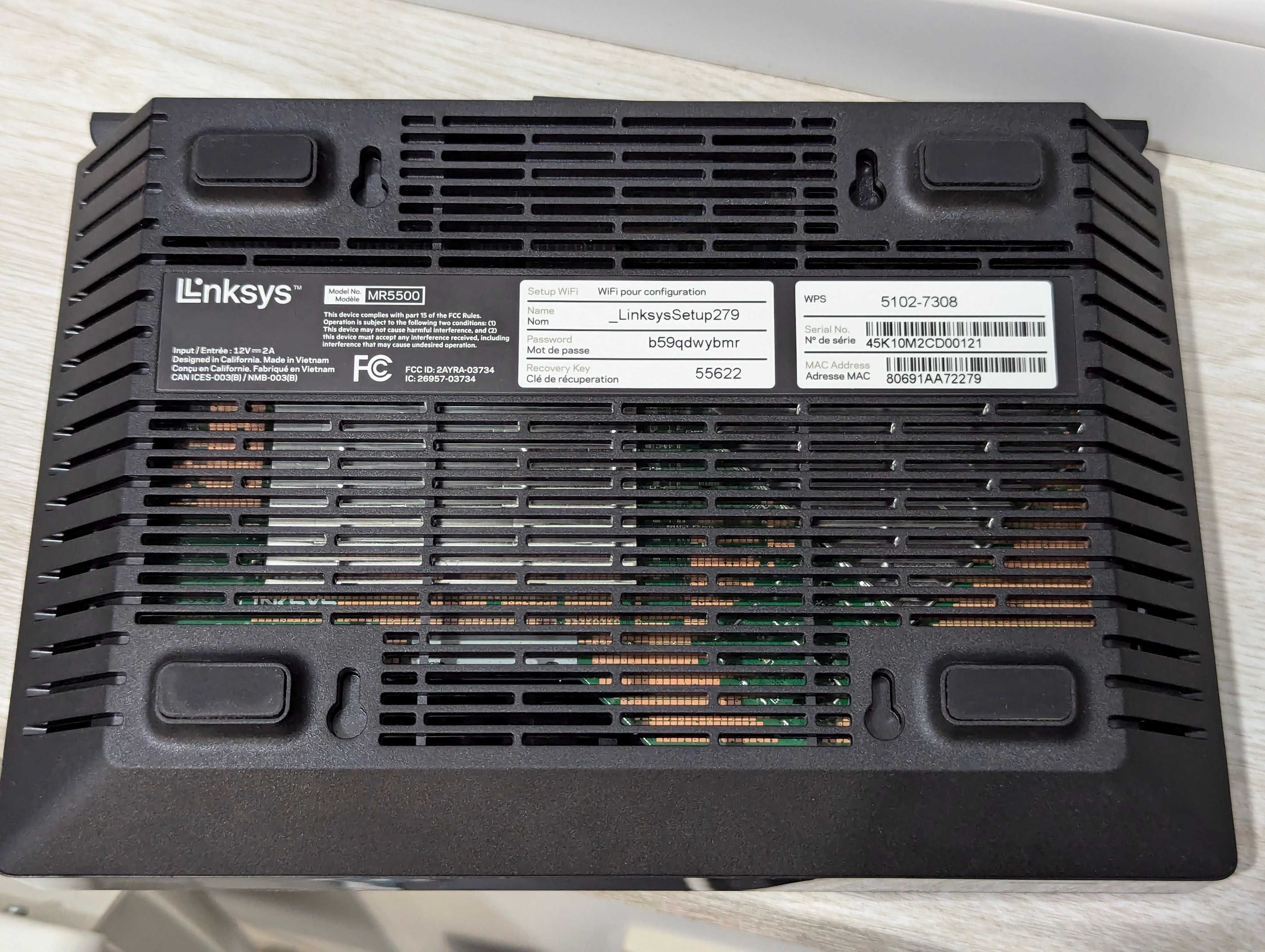 Wi-Fi Роутер Linksys MR5500 Hydra Pro 6 AX5400 до 4804 Mbps USA