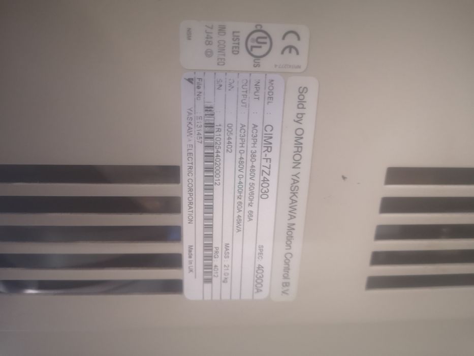 Variador inverter omron F7