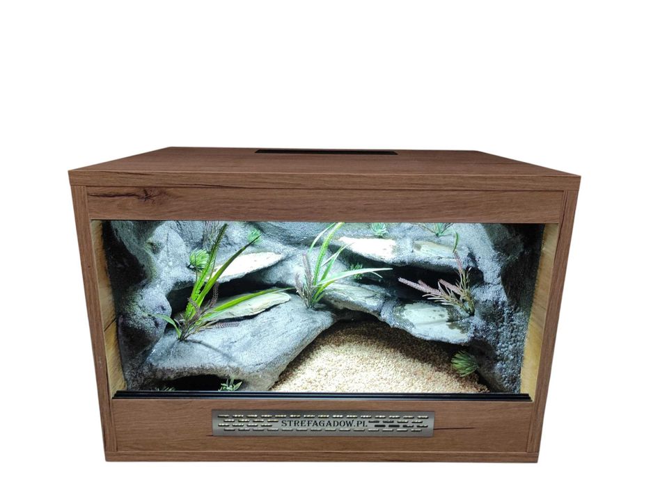 Terrarium pustynne nr746 60/40/40 dla gekona lamparciego DOSTĘPNE
