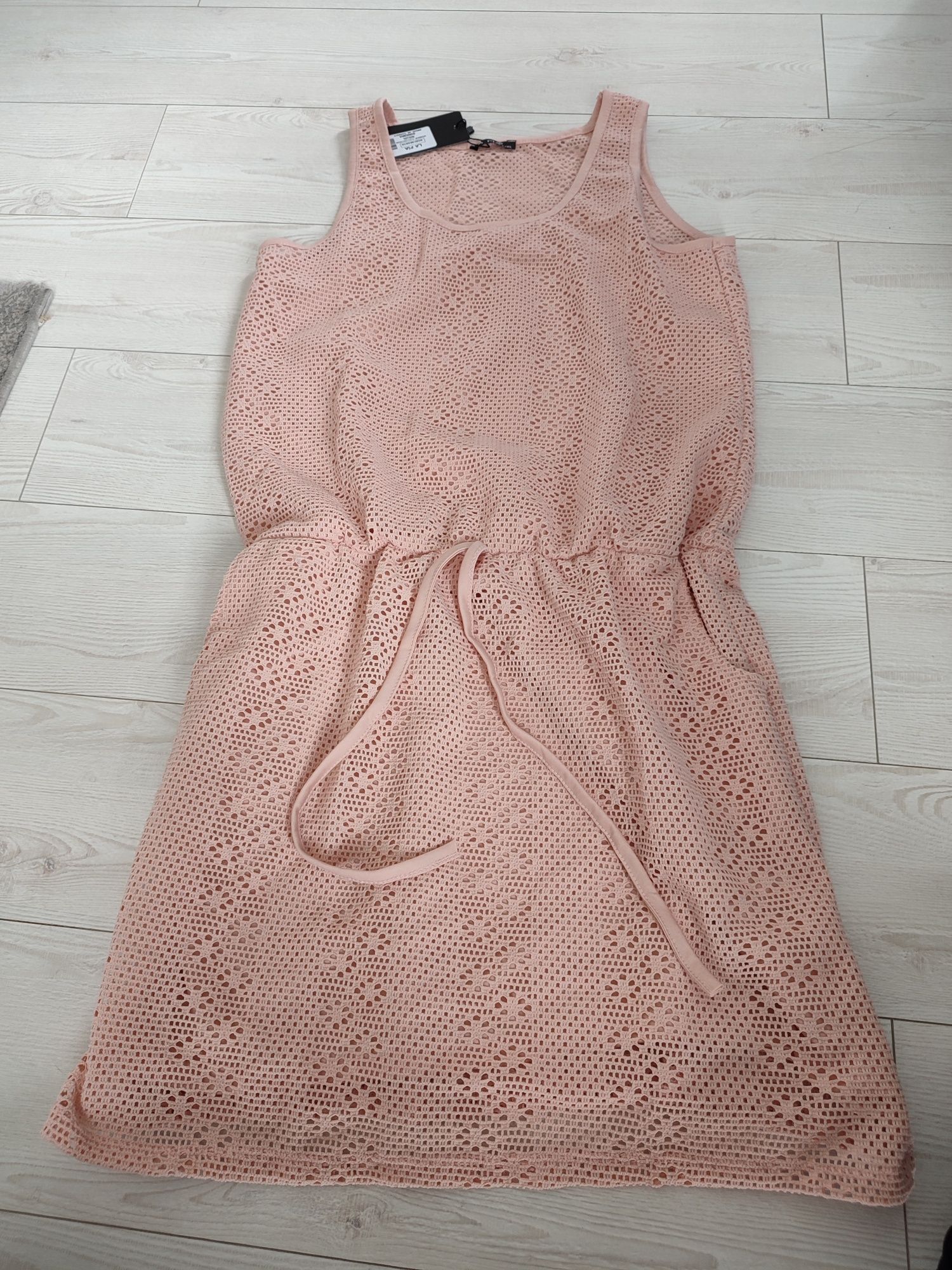 Sukienka brzoskwiniowa L/XL