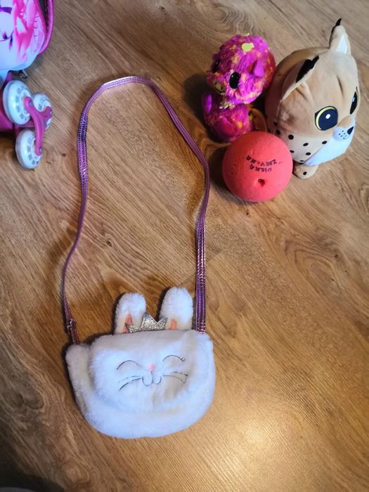 Zestaw podróżny Frozen walizka na kółkach zabawki torebka miś Ryś tani