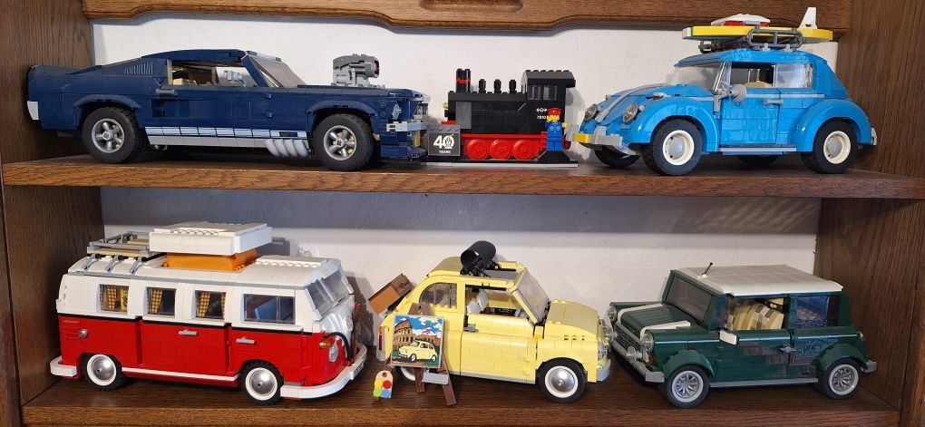 Lego ,mini ,ford, VW fiat,vespa,ford,London bus ,lokomotywa.