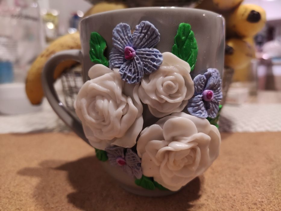 Kubki ręcznie zdobione - prezent