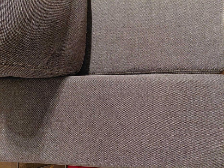 Sofa kanapa szara melanż narożnik z funkcją spania rozkładany