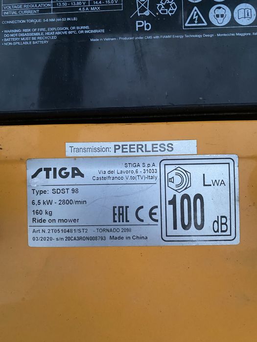 Traktorek kosiarka STIGA 2098