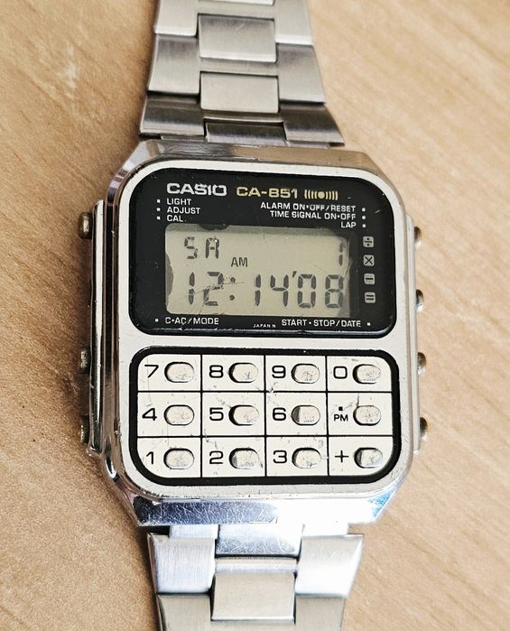 Коллекционные годинник Casio Game watch CA 851 Japan часы Касио ретро