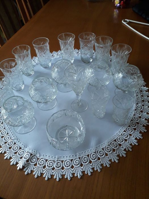 Zestaw pięknych kryształów PRL