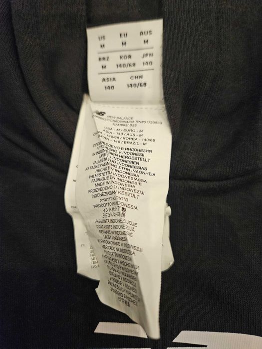 Camisola capuz original New Balance de menino tamanho M infantil