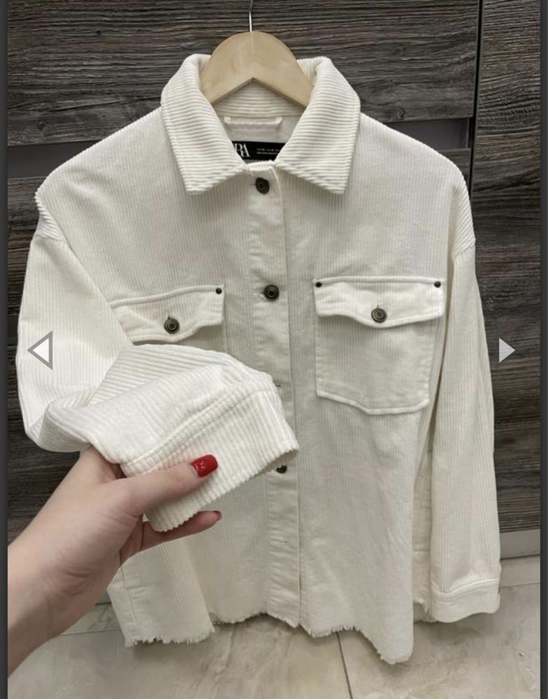 Вельветова рубашка zara