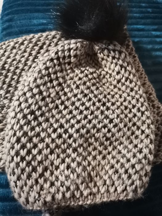 Czapka z kominem damska