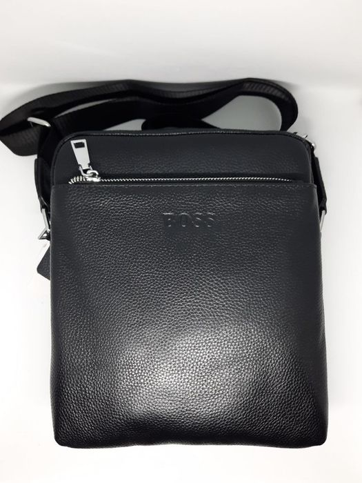 Чоловіча сумка босс барсетка | Мужская сумка кожаная через плечо