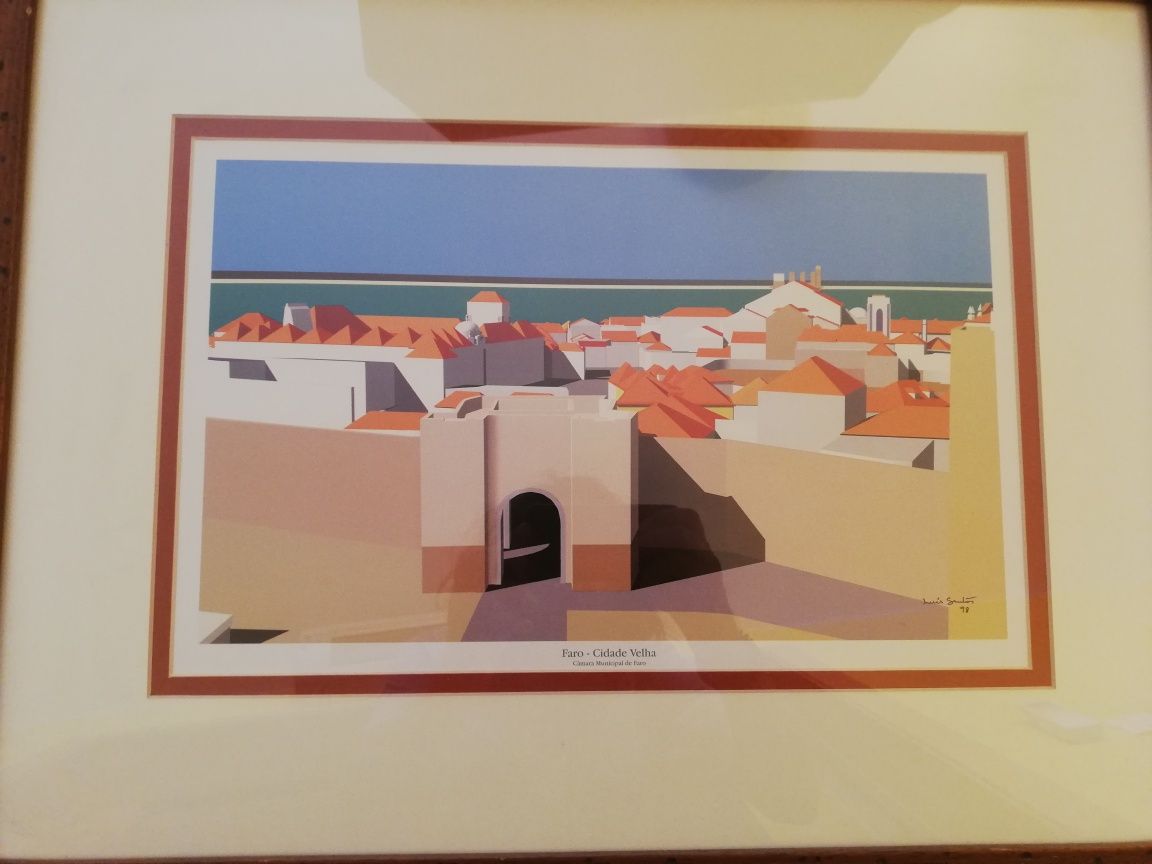 Quatros cidade de Faro em 3D