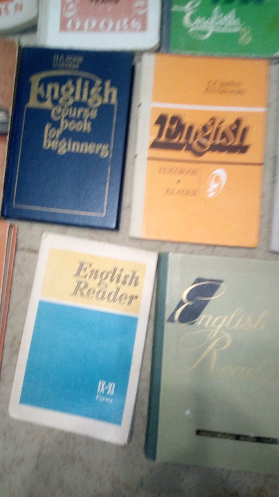 Учебники английского языка разные от 50-80 х