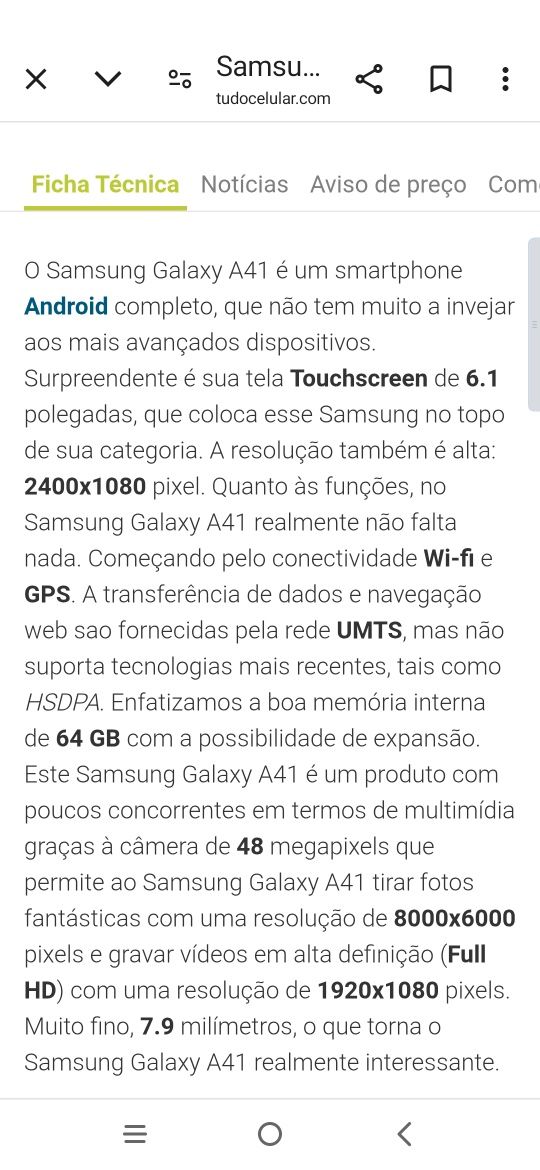 Samsung Galaxy A41