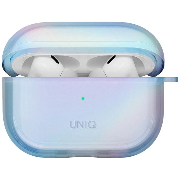 Etui UNIQ Iridescia na AirPods Pro 2 Hang Case - holo niebieskie