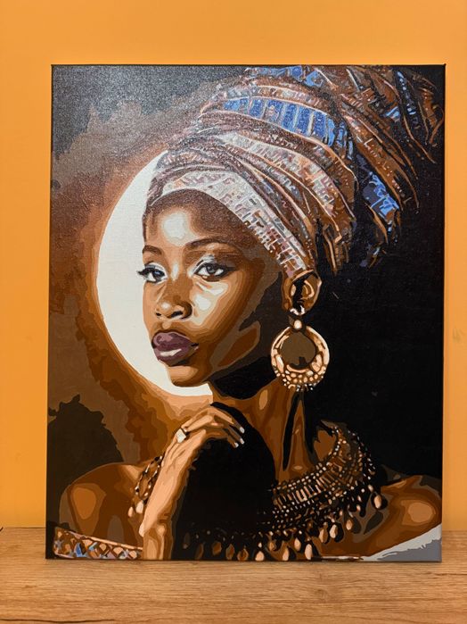 Obraz olejny na płótnie Afrykanka