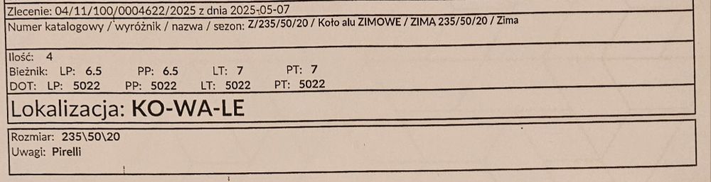 Koła alufelgi z Lexus NX350 + opony Pirelli Scorpion Winter 235/50 R20