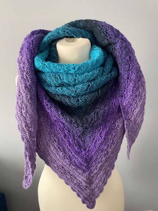 Chusta ręcznie robiona na szydełku handmade