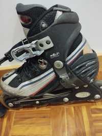 Patins em linha preto