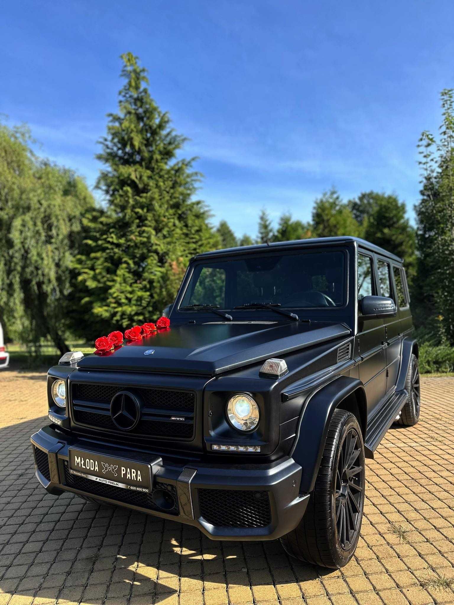 Czarny Mercedes G-Class AMG Wolne Terminy auta do slubu  Białystok