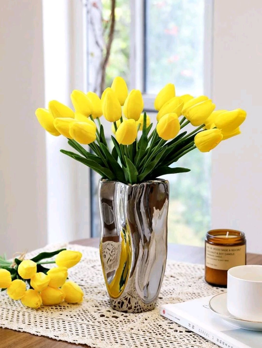Sztuczne tulipany, kwiaty