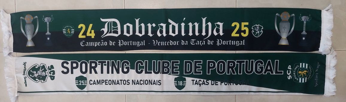 Cachecol do sporting Dobradinha