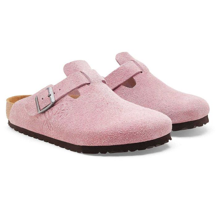 Сланці Birkenstock x Stussy Boston Suede Dusty Pink