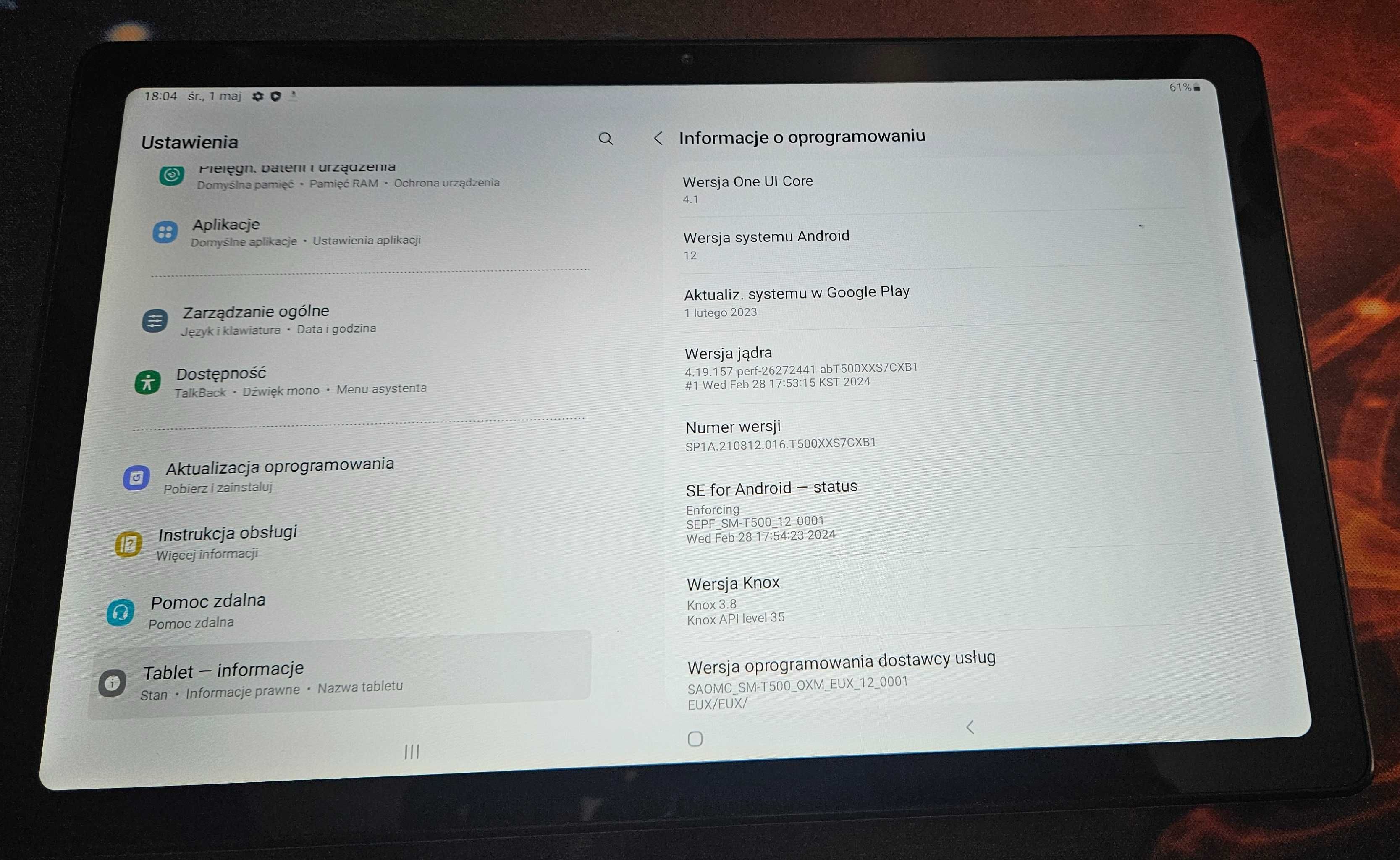 Tablet Samsung Galaxy Tab A7 10,4" WiFi Ładowarka Stan Bardzo Dobry