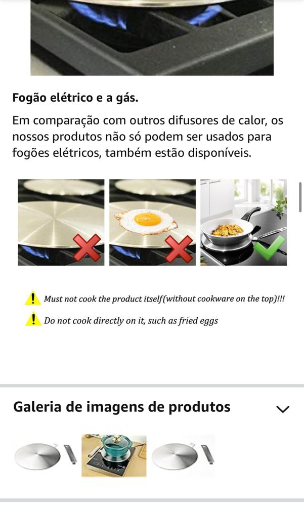 Placa difusora para inducão 14cms