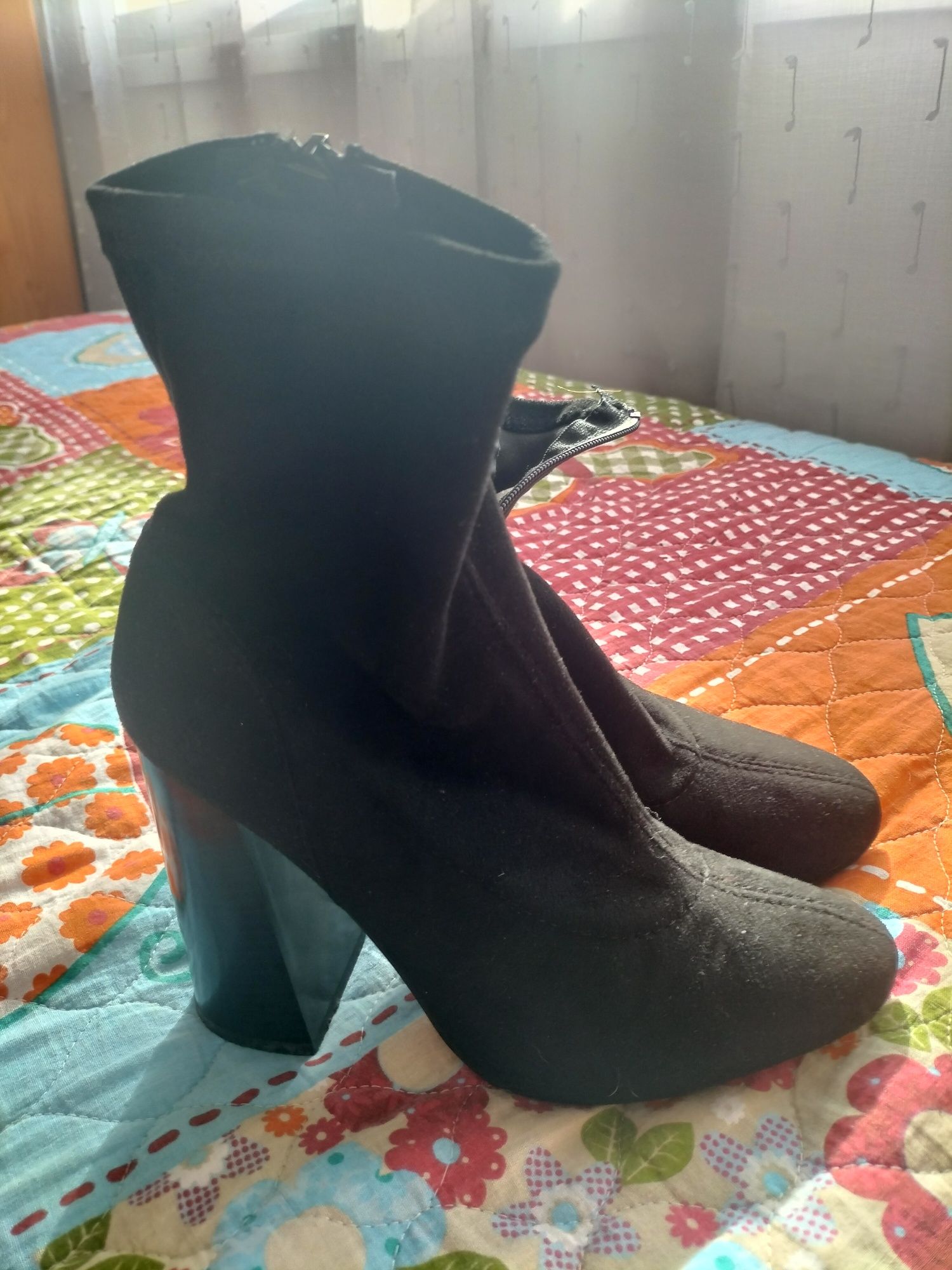 Botas de salto alto pretas marypaz