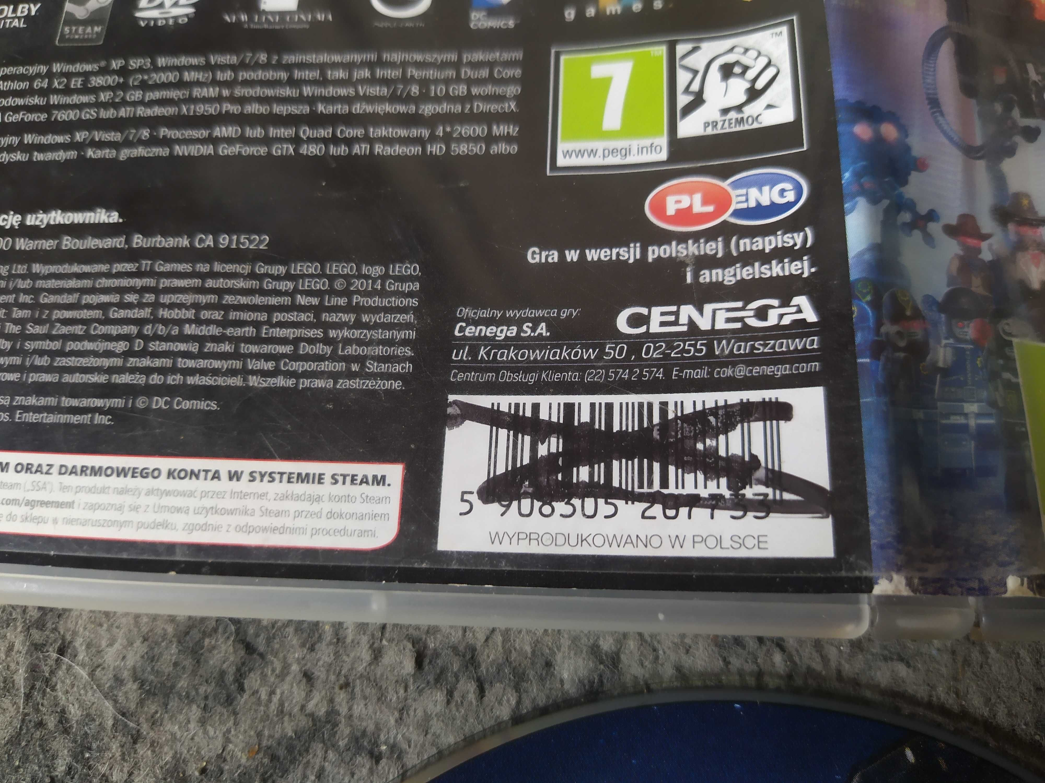 Lego Przygoda Gra Wideo PC DVD