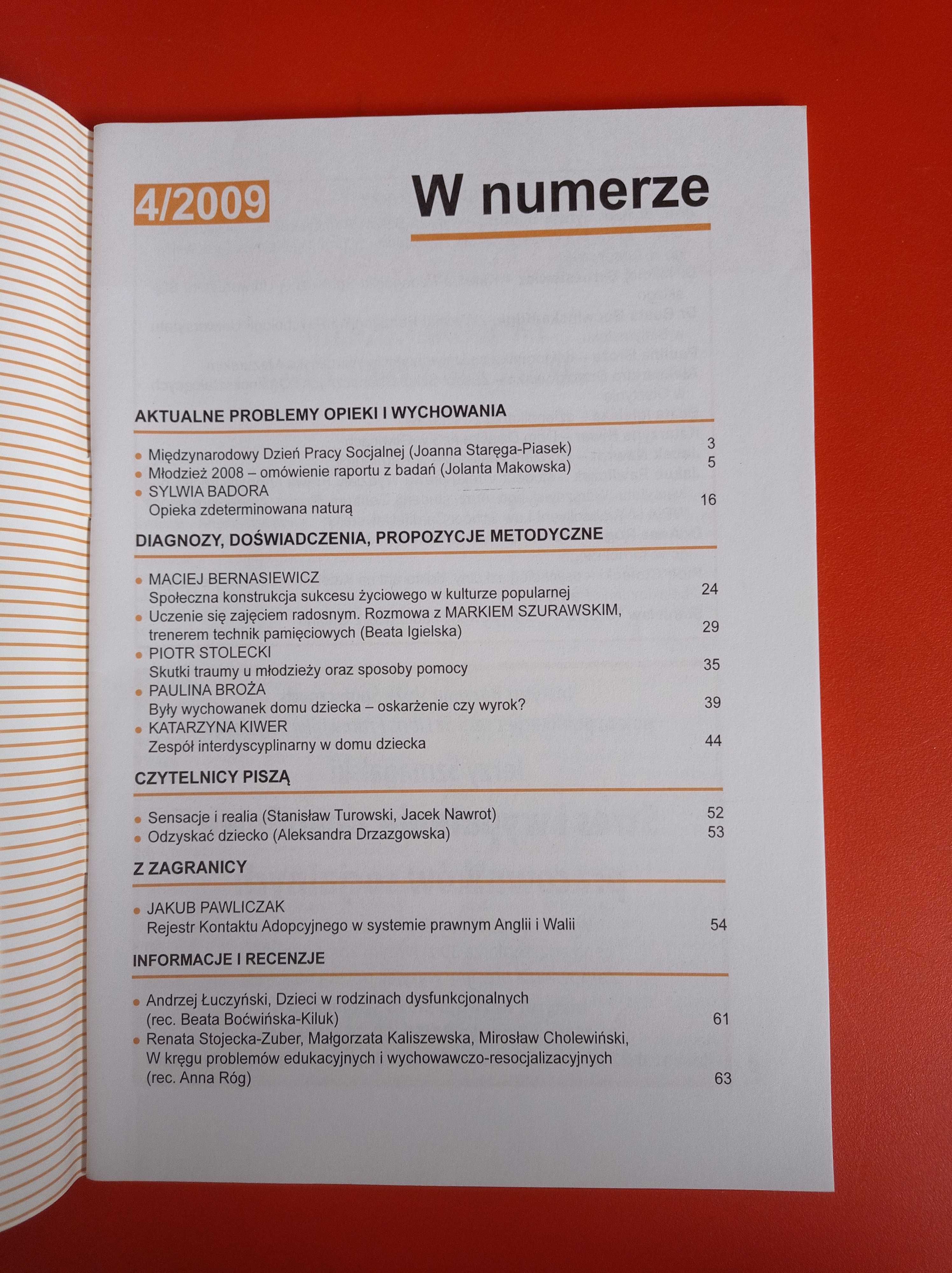 Problemy opiekuńczo-wychowawcze, nr 4/2009, kwiecień 2009