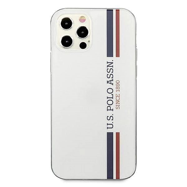Etui U.S. Polo Assn. Tricolor Collection na iPhone 12 Pro Max - białe