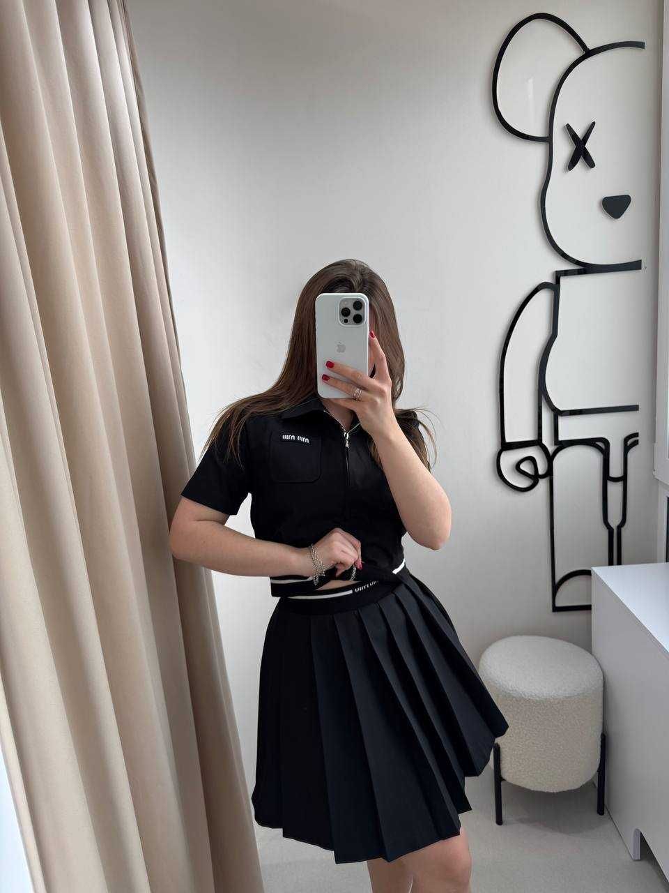 Костюм Miu Miu / Літній жіночий костюм Міу Міу Чорний S/M