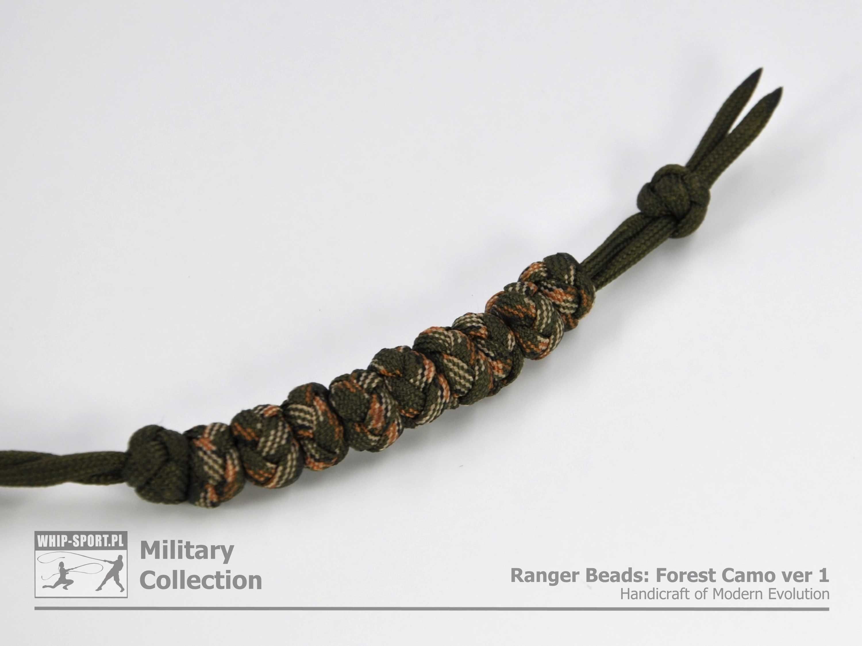 Różaniec Rangera / Krokomierz / Ranger Beads - Forest Camo ver. 1