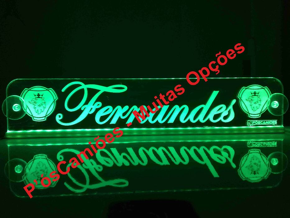 Placas Luminosas LED para camionistas