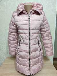 Куртка жіноча зима  осінь  весна  ніжно розового кольору 46 розміру