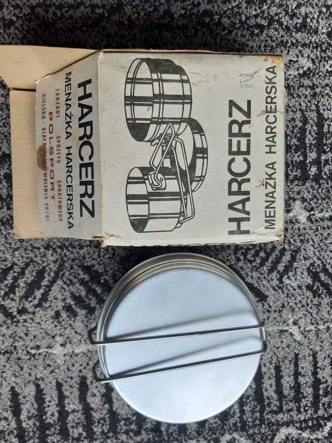 Menażka harcerska Harcerz Polsport Bielsko Biała nowa w pudełku prl