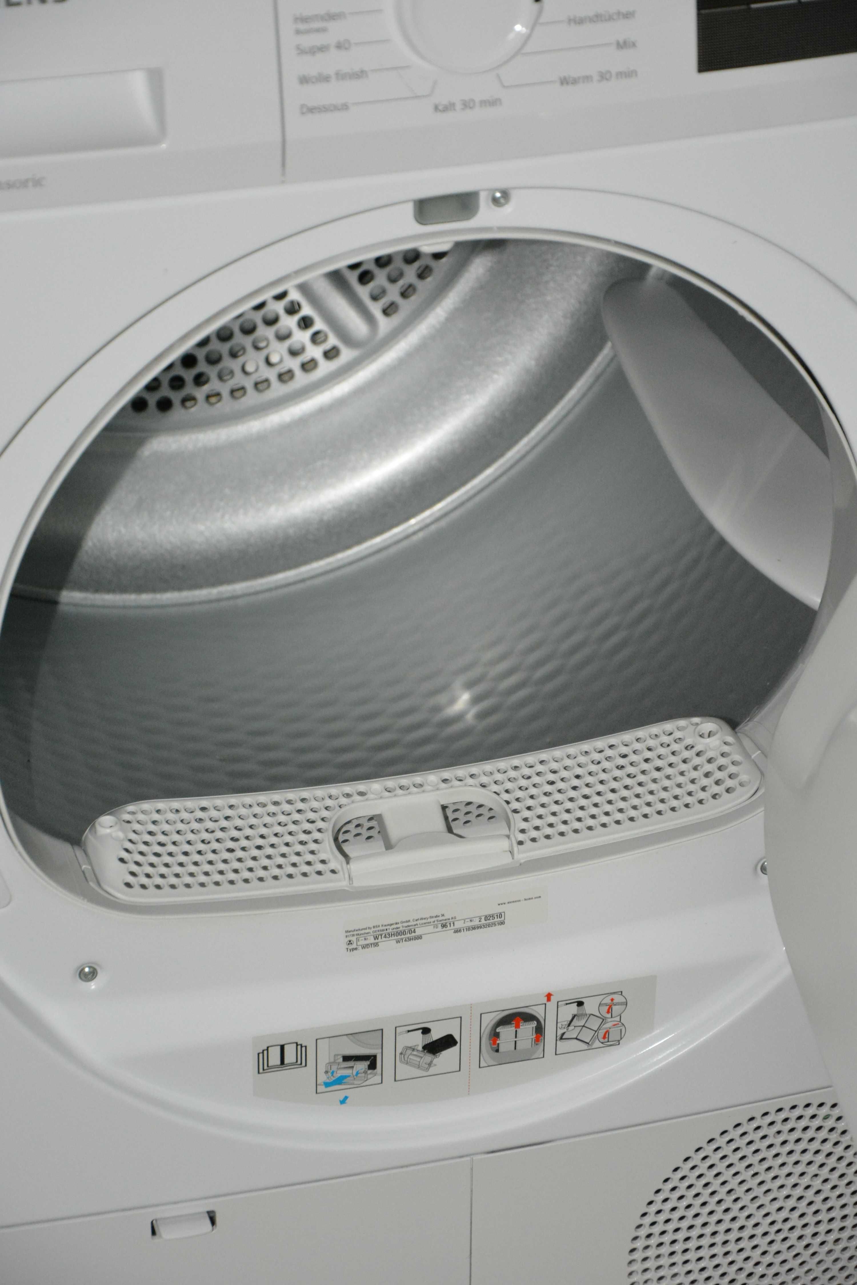 Suszarka SIEMENS iQ300 iSensoric 8kg/600W (pompa ciepła)