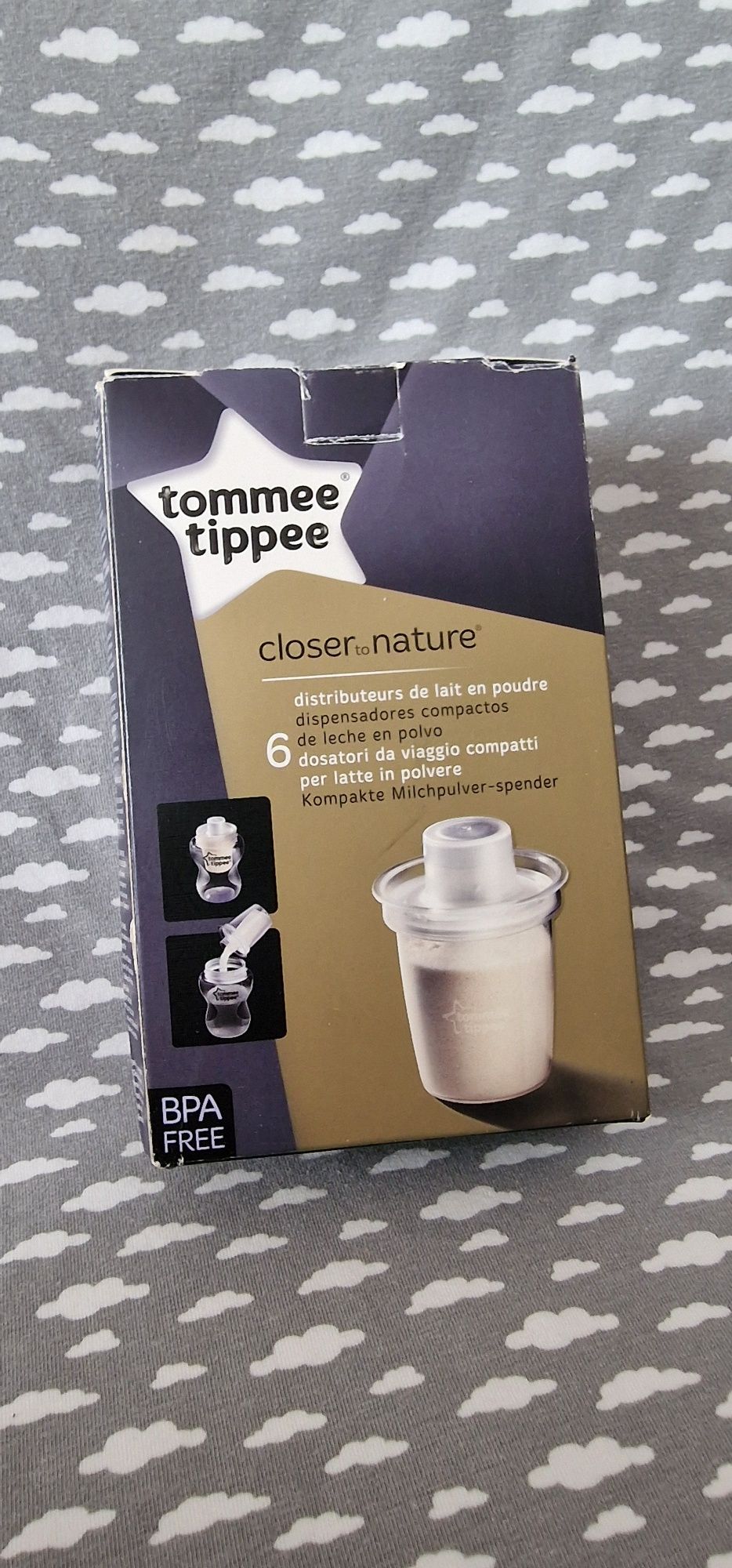 NOWE Tommee Tippee, Pojemnik na mleko w proszku, 6szt. Pojemniki