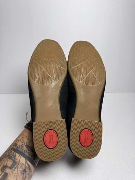 Eleganckie wygodne mokasyny Tamaris linia comfort Fit- skóra naturalna
