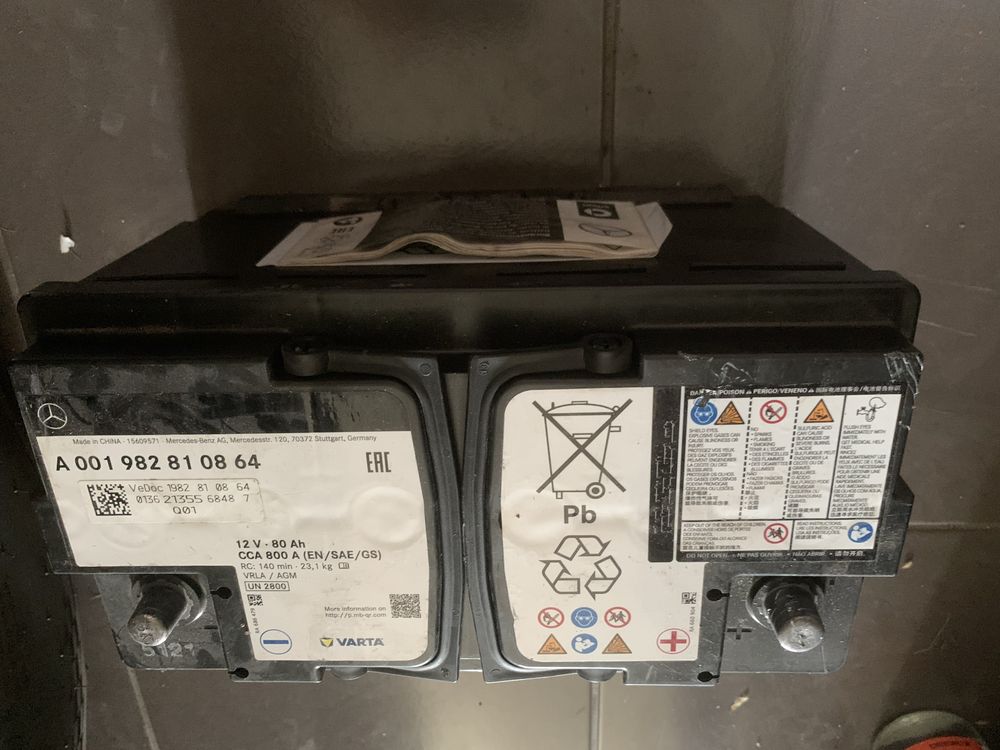 Akumulator mercedes cla 12 V - 80 Ah CCA 800 A