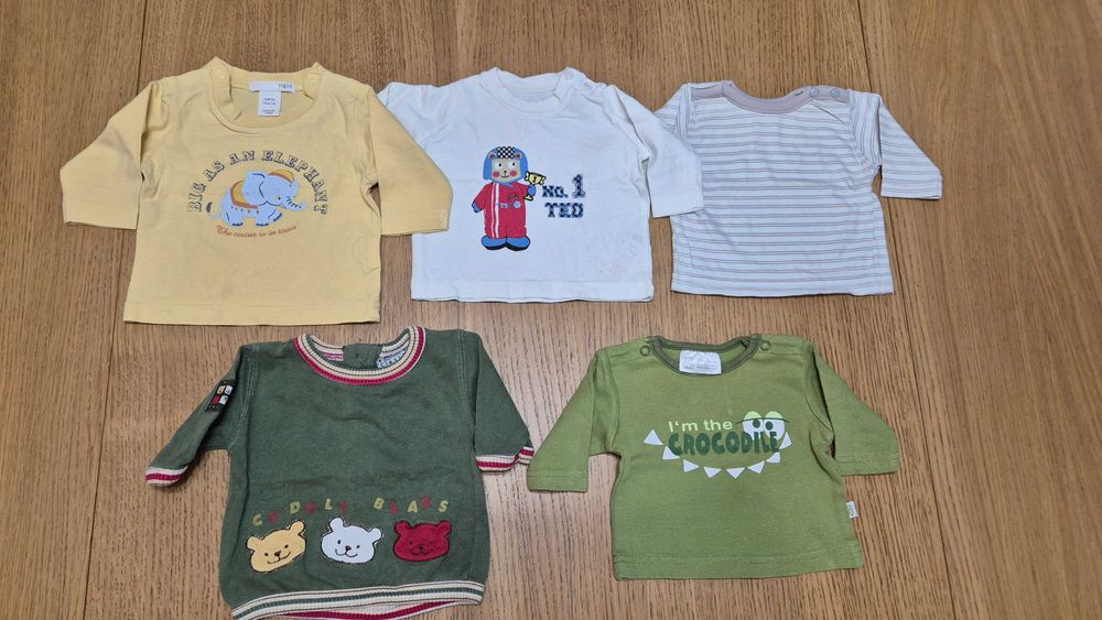 046 U koszulki nr 1 komplet 5 szt dł r h&m 50-56