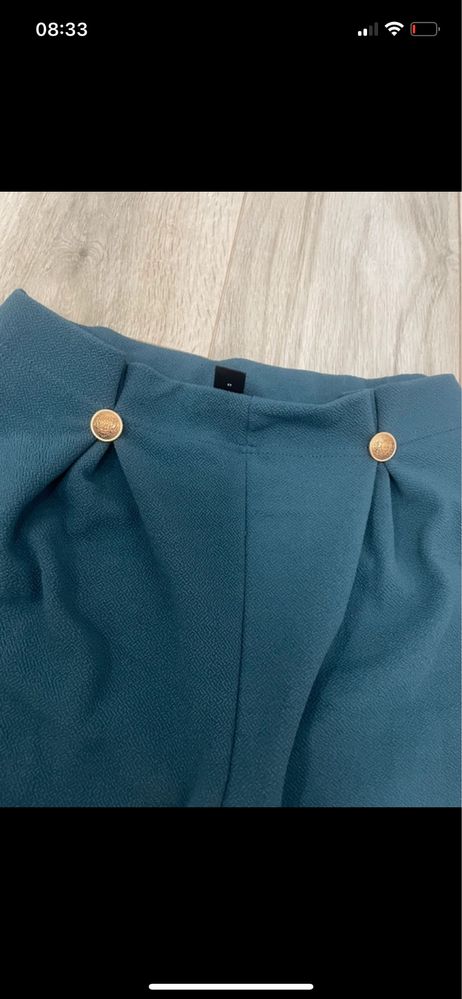 Morskie eleganckie spodnie Shein rozmiar M