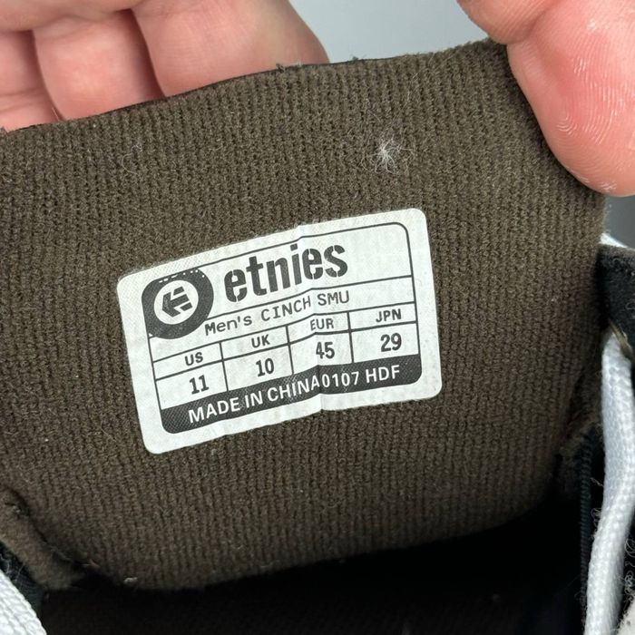 Кеды Vintage Etnies Cinch Smu шузы этнис дутыши скейт кроссовки кеди